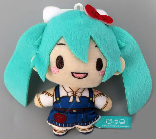 Hatsune Miku Fuwapuchi Mascot "Virtual Singer" Vol.1 (EX) Keychain - Project SEKAI: Colorful Stage! feat. Hatsune Miku × Sanrio Characters (SEGA, ~10cm, Used)