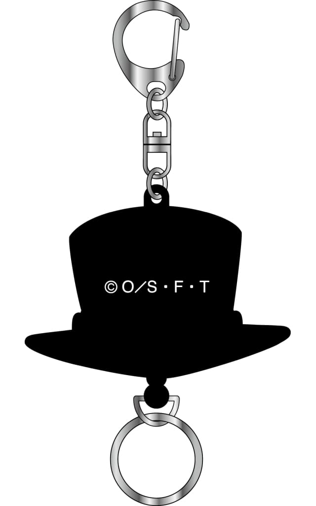 Sabo Hat-Shaped Rubber Reel Keychain from ONE PIECE by Movic, Used Collectible Accessory