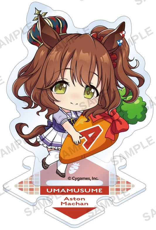 Aston Machan Acrylic Stand - Umamusume Pretty Derby Trading Tsunagaru Puchi Vol.4 (Bushiroad Creative, Approx. 67×69mm)