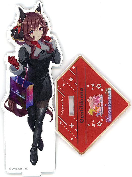 Gentildonna Acrylic Stand - Umamusume: Pretty Derby × Tokyo Mega Illumi 2024 (Movic) Approx. 15.0cm - Pre-owned