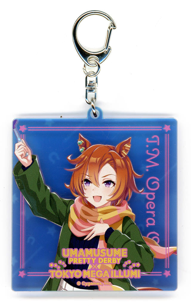 T.M. Opera O Acrylic Keychain - Umamusume: Pretty Derby × Tokyo Mega Illumi 2024 (Movic, ~7.5cm, Used)