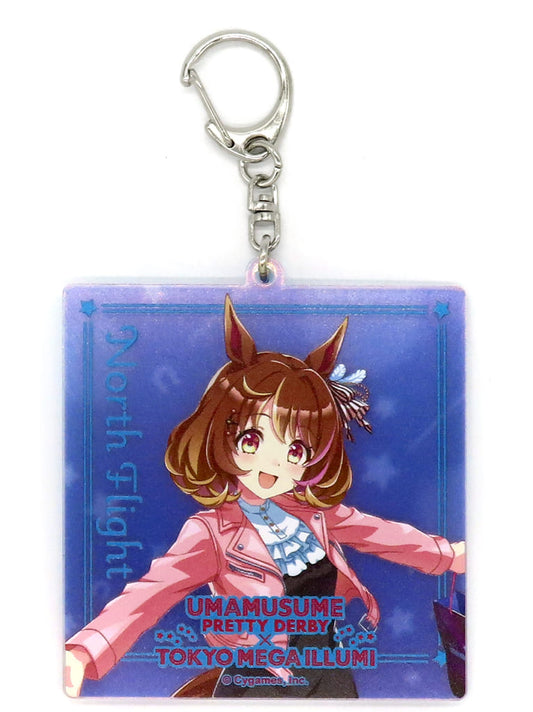 North Flight Acrylic Keychain - Umamusume Pretty Derby × Tokyo Mega Illum 2024 (Movic) - Approx 7.0 × 7.5 cm - Pre-owned