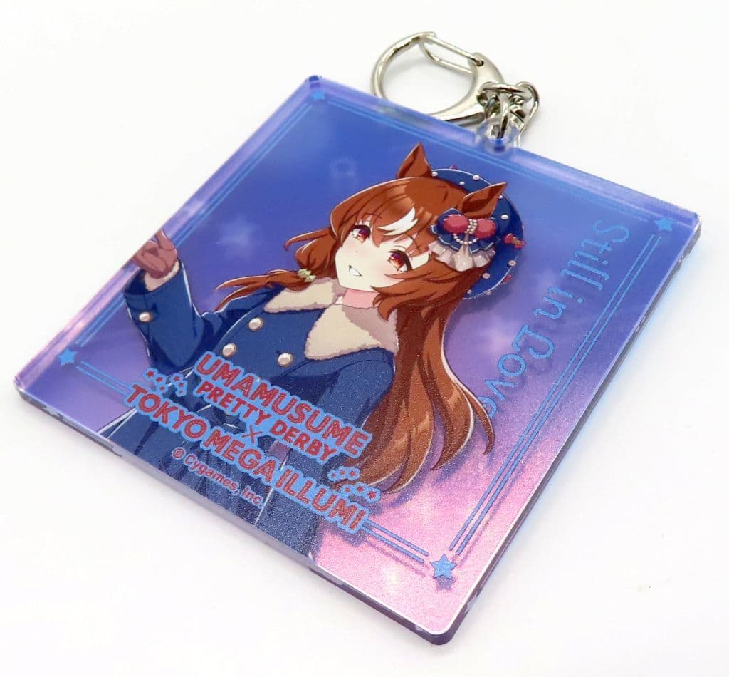 Still in Love Acrylic Keychain - Umamusume Pretty Derby × Tokyo Mega Illumi 2024 Collaboration (Movic, 7.0×7.5 cm, Pre-owned)