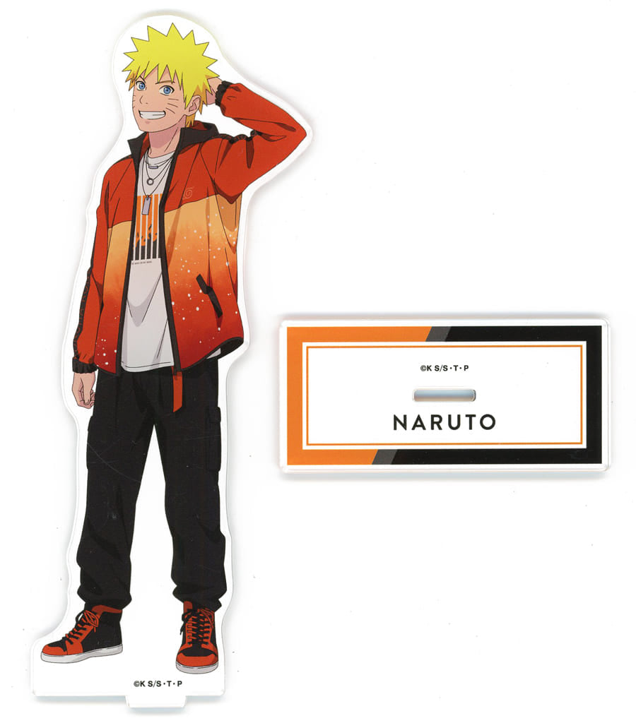 Naruto Uzumaki Arti-mate BIG Acrylic Stand - Casual Outfit Ver. (Approx. 190 x 55 mm) - AlmaBianca