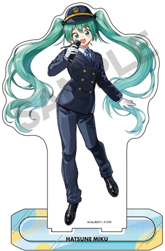 Hatsune Miku Acrylic Stand Oshi Tabi VOCALOID Crux H167xW115mm Used