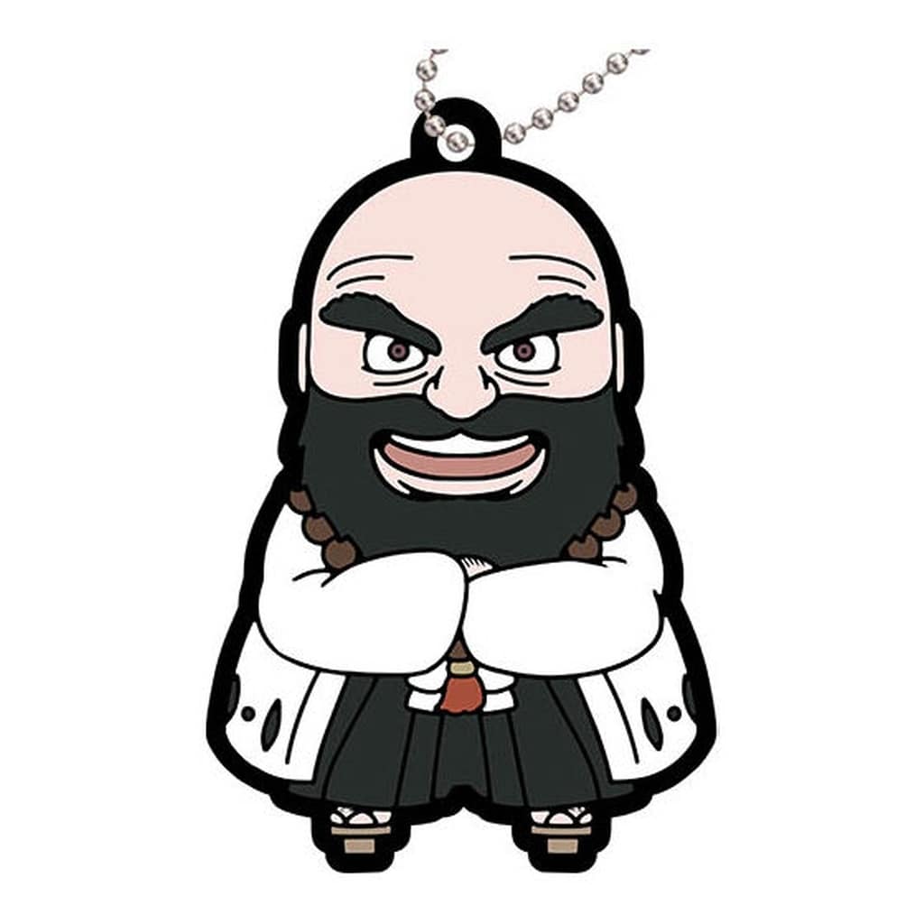 Ichibe'e Hyosube BLEACH: Thousand-Year Blood War Capsule Rubber Mascot 3 Keychain by Bandai, Pre-Owned