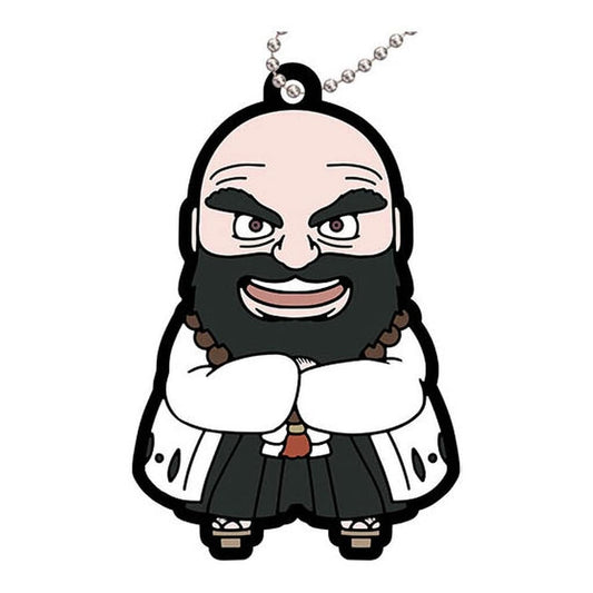 Ichibe'e Hyosube BLEACH: Thousand-Year Blood War Capsule Rubber Mascot 3 Keychain by Bandai, Pre-Owned