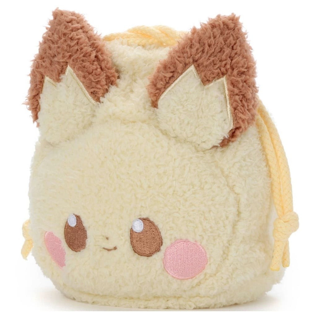 Pichu PokéPiece Plush Drawstring Bag - Pokémon Plush Pouch by Takara Tomy Arts (Used)