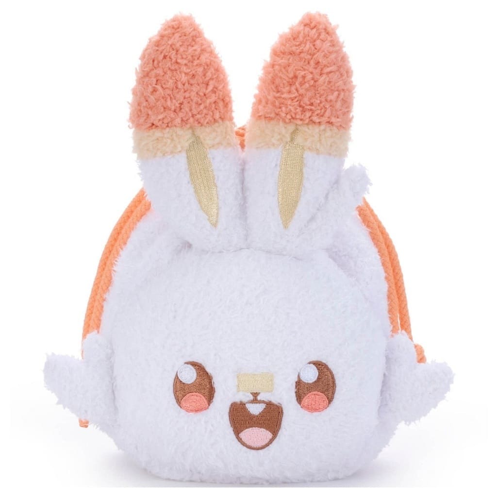 Scorbunny Plush Drawstring Bag (Plush Pouch) - Pokémon | Takara Tomy Arts - Pre-owned