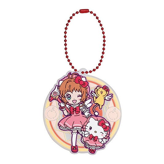 Sakura × Kero-chan × Hello Kitty Puffy Rubber Mascot 3 - Bandai - Approx. 6 cm (Pre-owned)