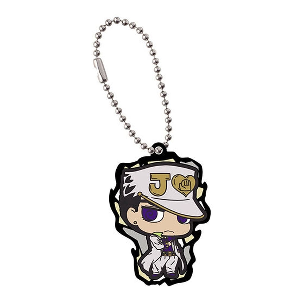 Jotaro Kujo Rubber Mascot Keychain from JoJo's Bizarre Adventure: Rubber Mascot Collection 03 by Bandai