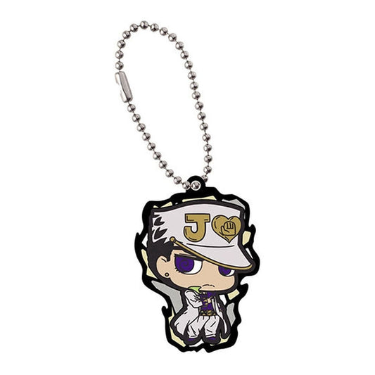 Jotaro Kujo Rubber Mascot Keychain from JoJo's Bizarre Adventure: Rubber Mascot Collection 03 by Bandai