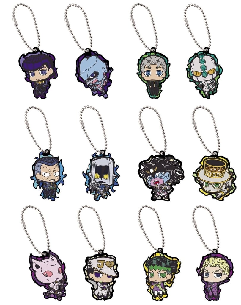 JoJo's Bizarre Adventure: Part 4, Diamond Is Unbreakable Rubber Mascot Collection 03 Complete Set of 12 by Bandai