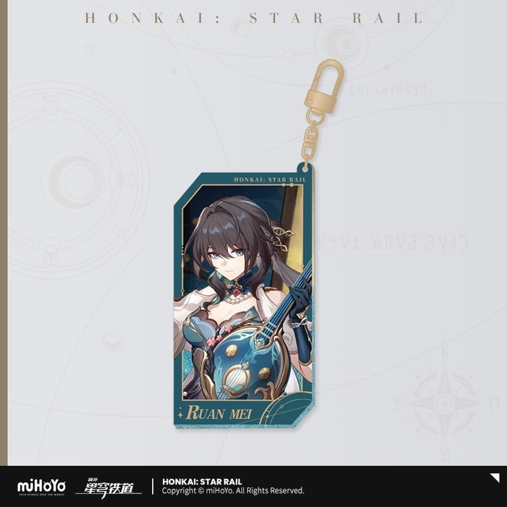 Honkai: Star Rail Ruan Mei Acrylic Liquid Sand Keychain