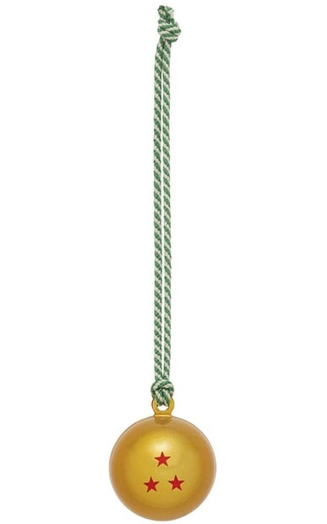 Three-Star Dragon Ball Brass Bell Strap Keychain - Ensky Dragon Ball Daima Charm (Approx. 25 x 25 x 25 mm, Pre-owned)
