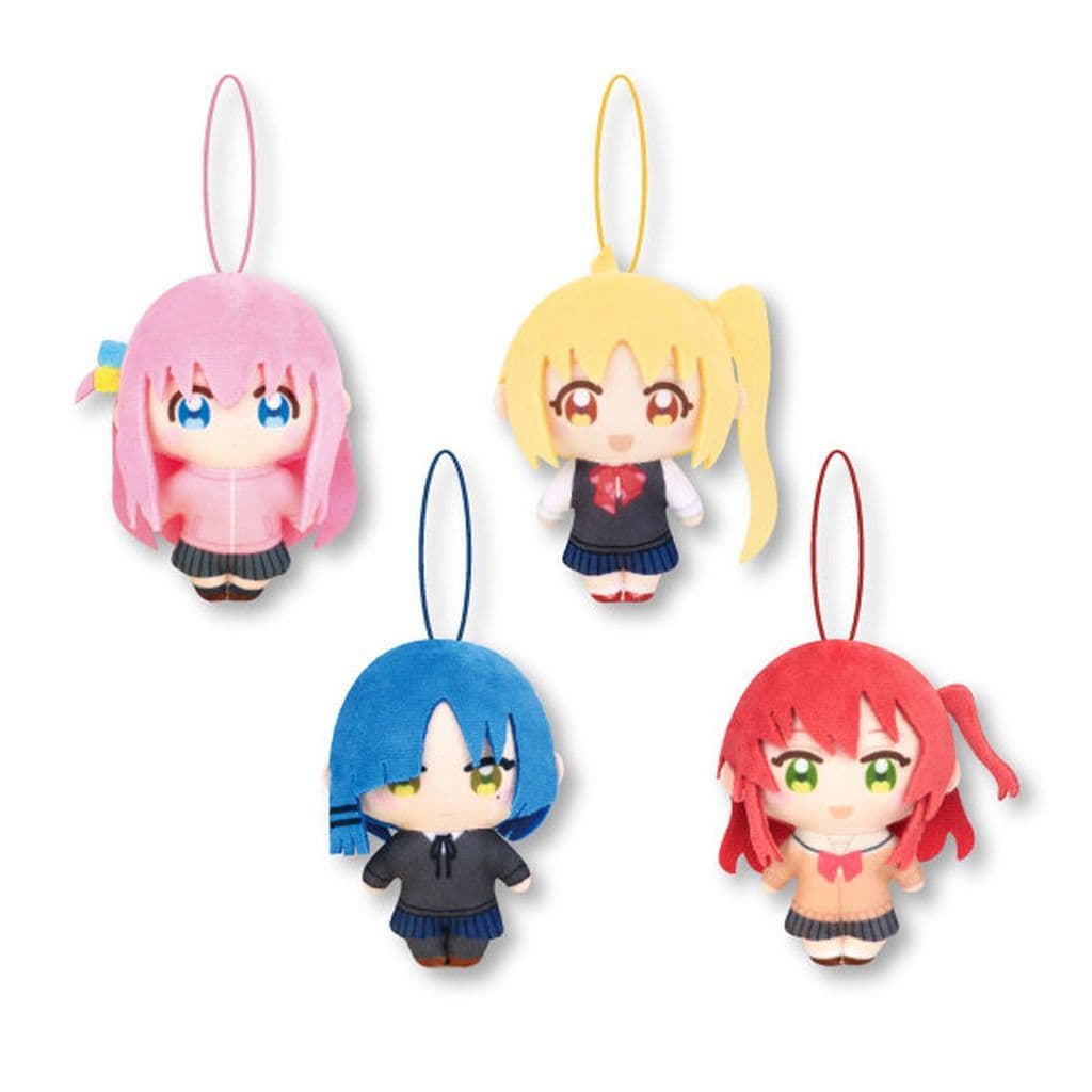 Bocchi the Rock! Capucco Friends Plush Mascot Badge 4-Piece Set