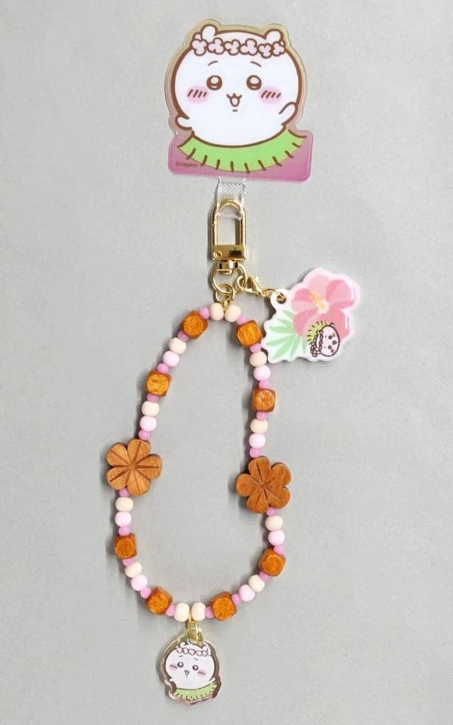 Chiikawa Phone Tab Bead Strap - Mermaid Island Movie