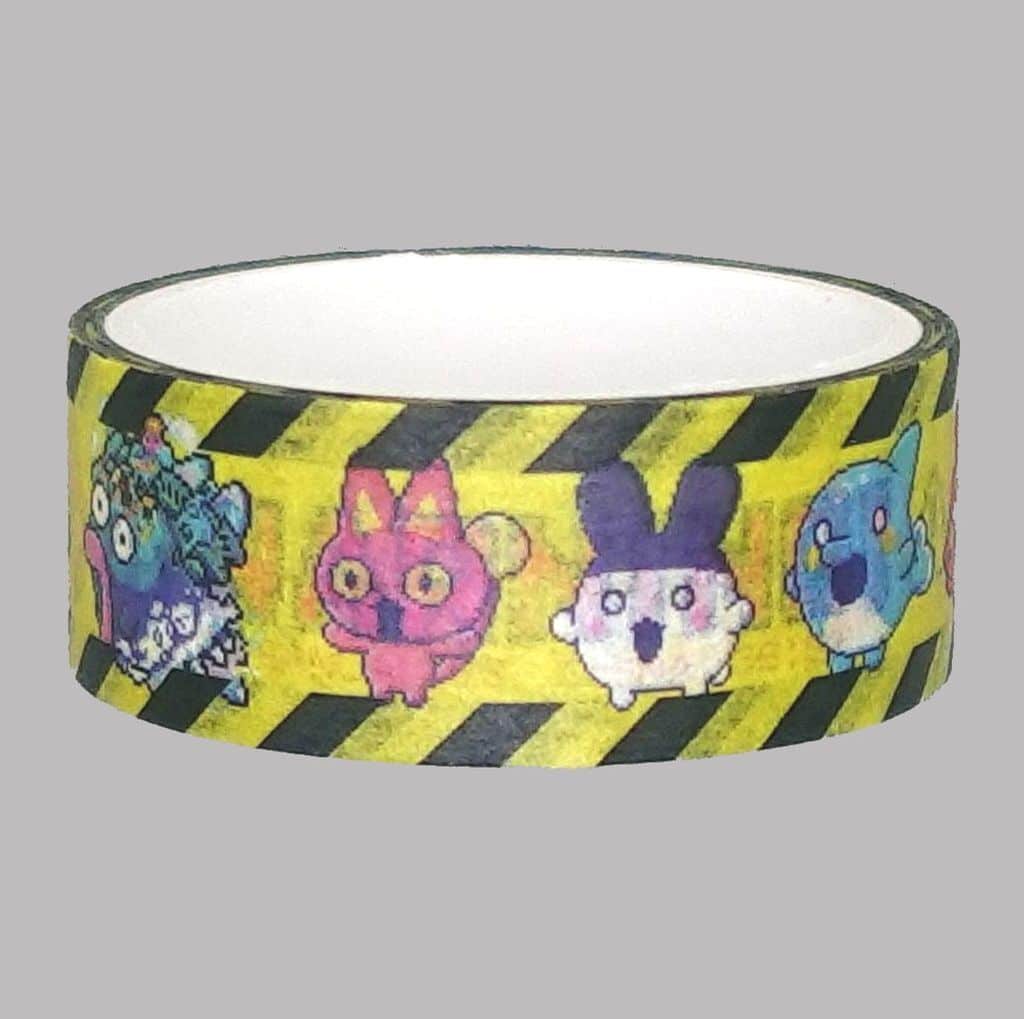 Jade Forest Mini Clear File & Masking Tape Set - Tamagotchi