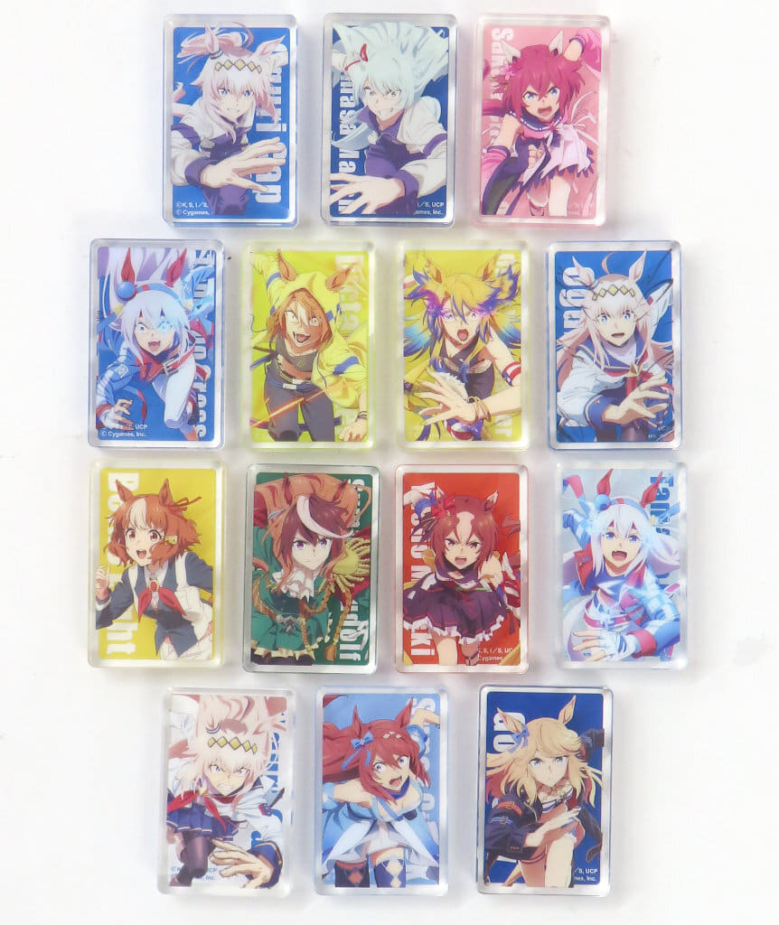 Umamusume Pretty Derby Original Acrylic Block 14-Piece Set Blu-ray Volume 7 Deluxe Edition Bonus
