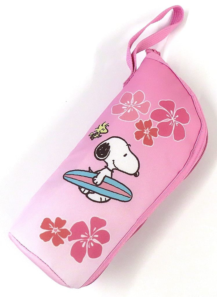 Snoopy Surfing Pink Pet Bottle Holder, No. 10