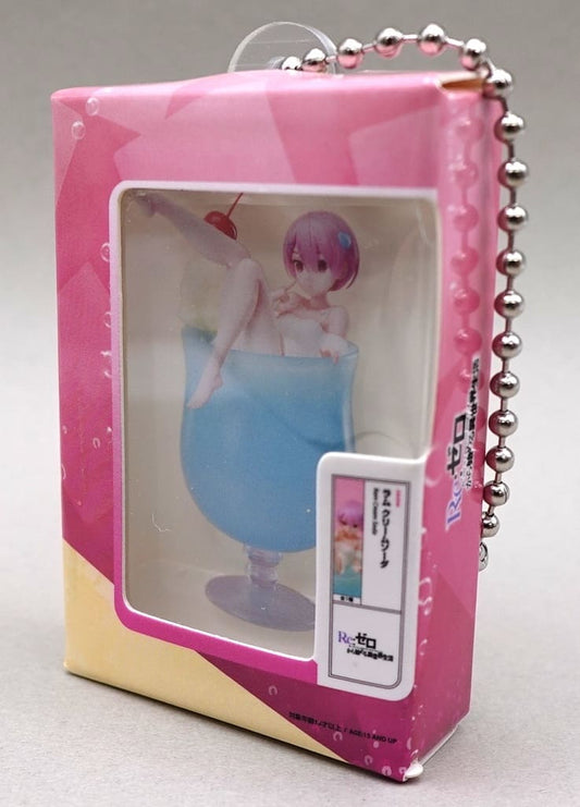 Ram Cream Soda Keychain - Re:Zero Miniature Goods Collection