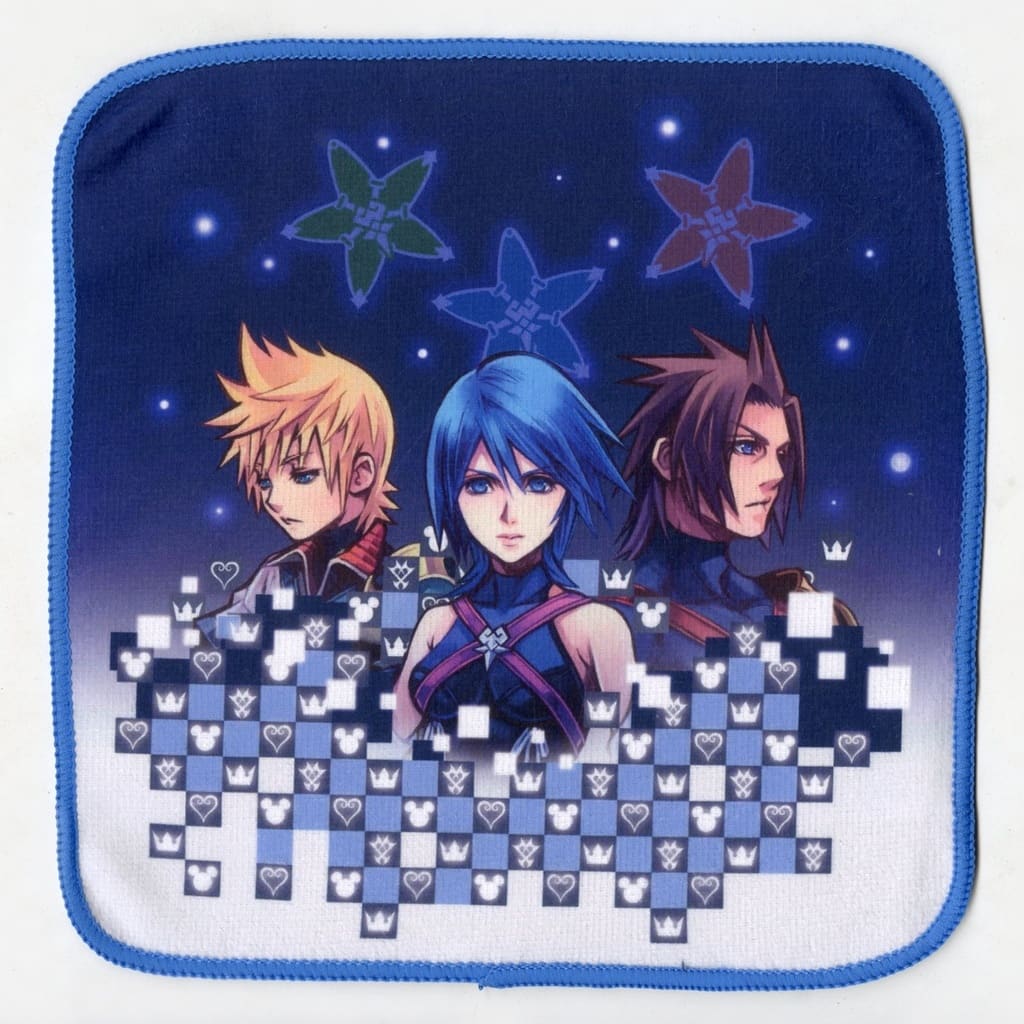 Kingdom Hearts 25th Anniversary Printed Hand Towel Blue Frame