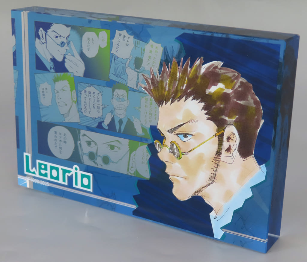 Leorio Paradinight Acrylic Block "HEROES" (2025) - HUNTER×HUNTER - Approx. 100 mm (Pre-owned)