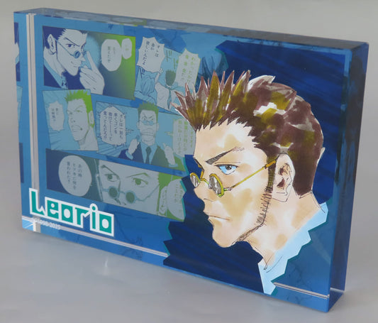 Leorio Paradinight Acrylic Block "HEROES" (2025) - HUNTER×HUNTER - Approx. 100 mm (Pre-owned)