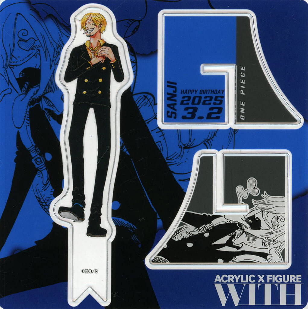 Sanji Birthday Acrylic “X” Figure-with (2025) One Piece