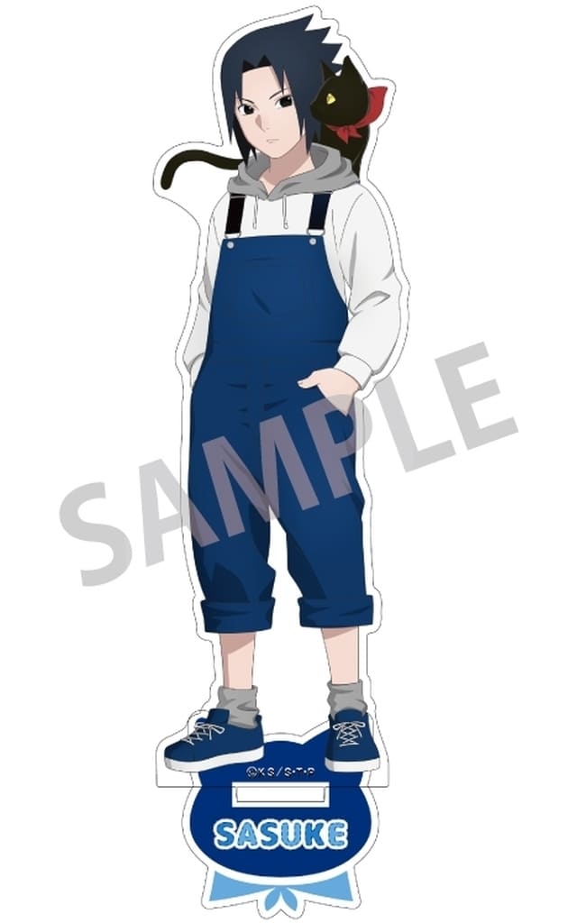 Sasuke Uchiha (Young) × Animal Acrylic Stand - Naruto Shippuden - Kamio Japan - Approx. 170 x 100 x 3 mm