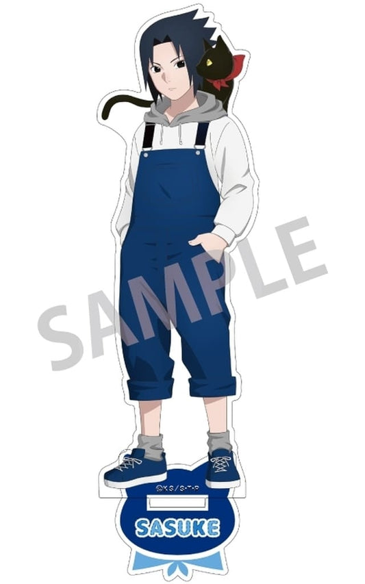 Sasuke Uchiha (Young) × Animal Acrylic Stand - Naruto Shippuden - Kamio Japan - Approx. 170 x 100 x 3 mm