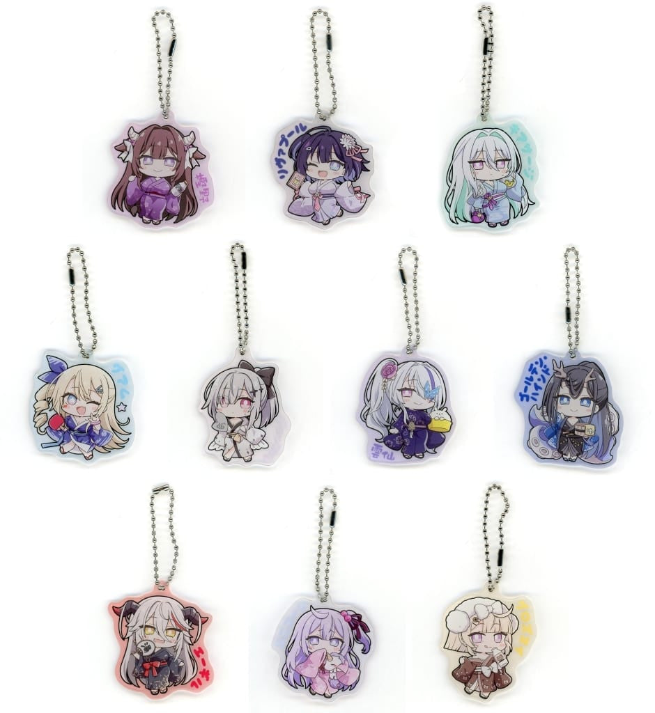 Azur Lane x Sento Collaboration 2024 Acrylic Keychain Set of 10
