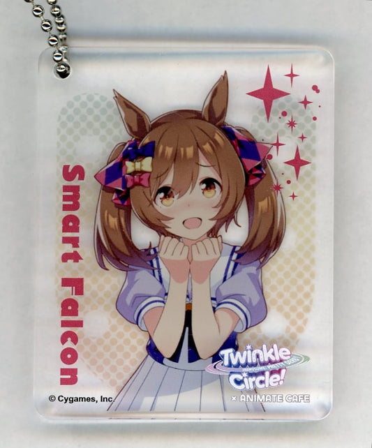 Smart Falcon Trading Acrylic Plate Keychain - Umamusume Pretty Derby Twinkle Circle! animate cafe in INTEX Osaka CoLotta (Cygames) - Pre-owned, ~5.6×7×8 cm