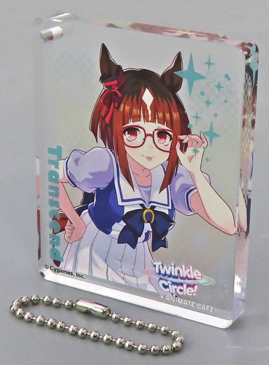 Transcend Trading Acrylic Plate Keychain - Umamusume: Pretty Derby Twinkle Circle! Animate Cafe in Intex Osaka (Cygames) Pre-owned, Chain Missing