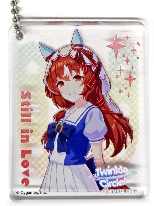 Still in Love Trading Acrylic Plate Keyholder - Umamusume Pretty Derby Twinkle Circle! Animate Cafe (Intex Osaka CoLotta) — Cygames (Approx. 5.6×7×8 cm) - Random Single Item