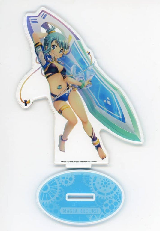 Sayaka Miki Swimsuit Acrylic Stand - Puella Magi Madoka Magica POP UP SHOP Thanks 7th Anniversary A3 (Approx. 150 x 150 mm) - Pre-owned, No. 24