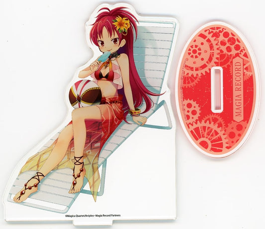 Kyoko Sakura Acrylic Stand Swimsuit ver. - Puella Magi Madoka Magica POP UP SHOP 7th Anniversary (A3) Approx. 150 x 150 mm - Pre-owned, No. 25