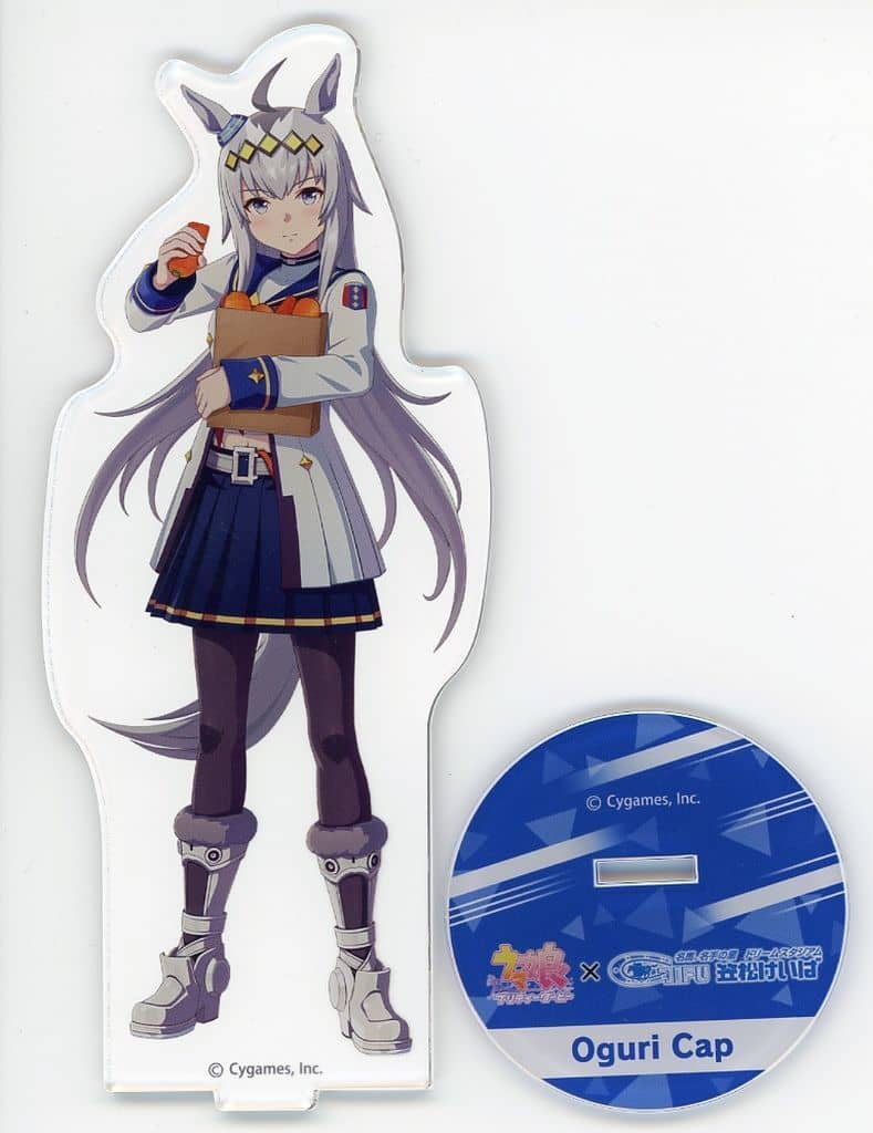 Oguri Cap Acrylic Stand — Umamusume Pretty Derby Kasamatsu Racecourse 2024 Exclusive (Movic) 160mm — Pre-owned