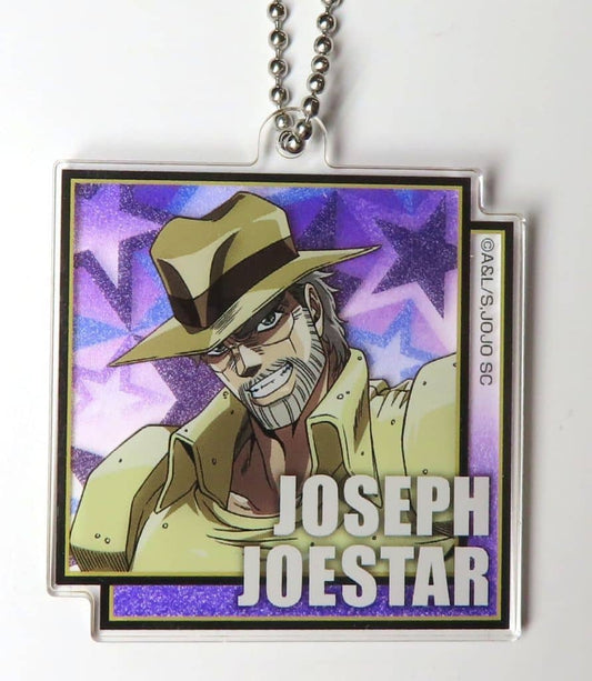 Joseph Joestar Acrylic Keychain - JoJo's Bizarre Adventure: Stardust Crusaders (Medicos Entertainment, Approx. 60 mm) - Pre-owned