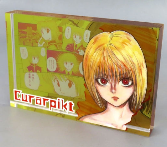 Kurapika Acrylic Block "HEROES" (2025) - HUNTER×HUNTER - Shueisha - Approx. 100 mm (Pre-owned)