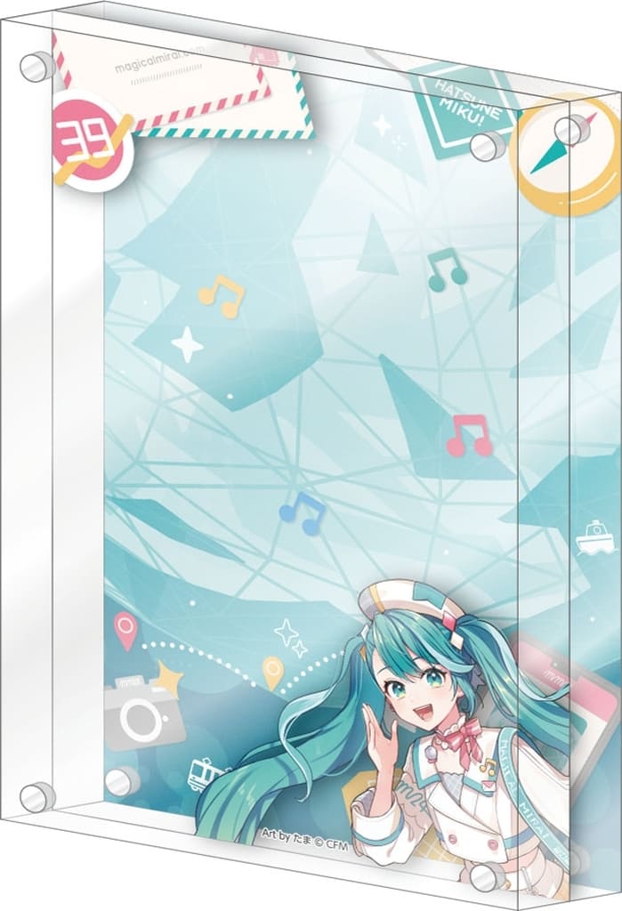 Hatsune Miku (Tama ver.) Acrylic Magnet Frame - Hatsune Miku: Magical Mirai 2024 - Caravan - W102×H152×D20mm (Used)