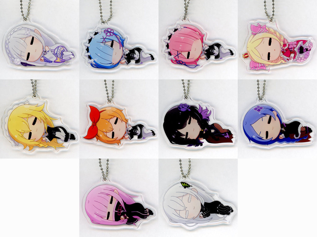 Re:ZERO Chibi Koro Acrylic Keychain 10-Piece Set