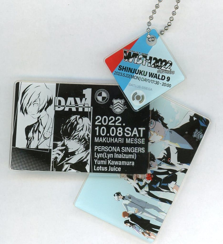 Persona 3 & Persona 5 Protagonist 3-Piece Acrylic Keychain