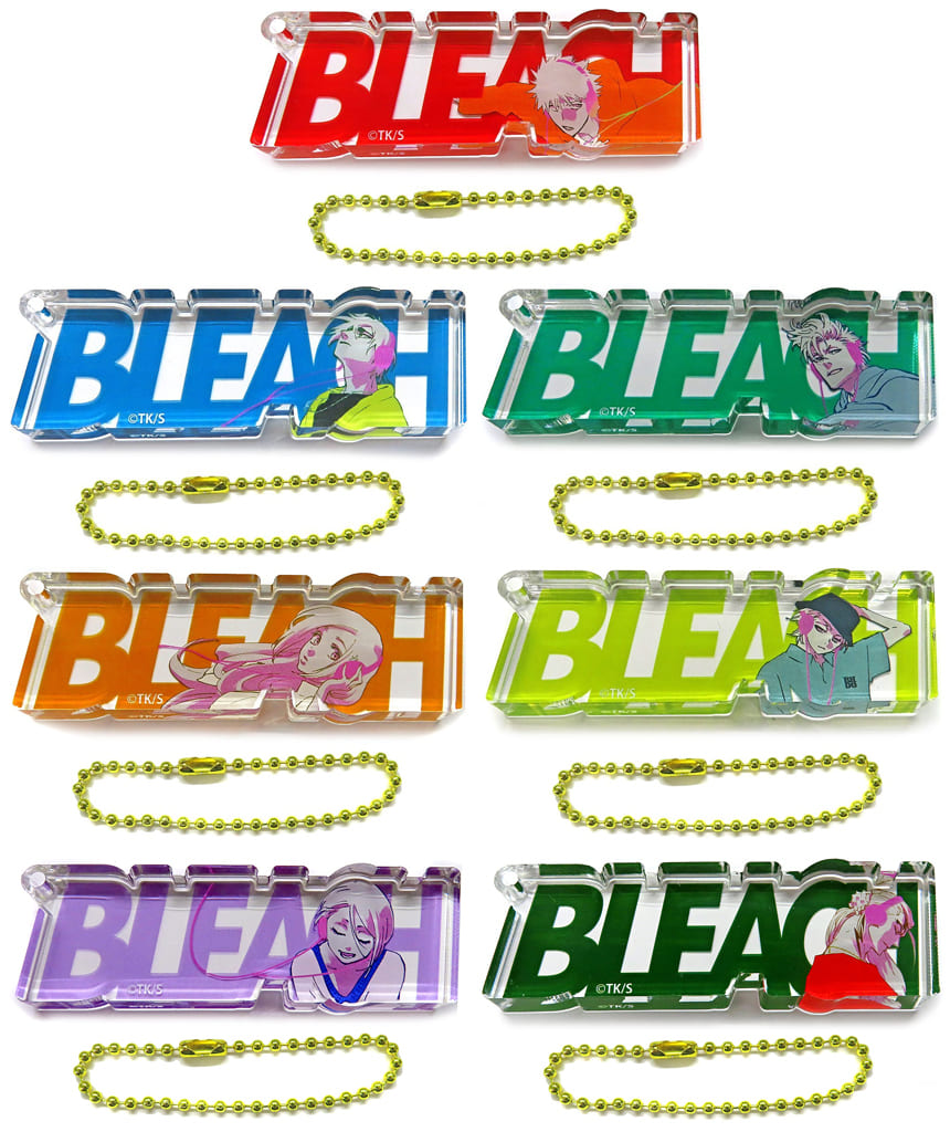 BLEACH BLACK HOLE DISCO CLUB Acrylic Keychain 7-Piece Set