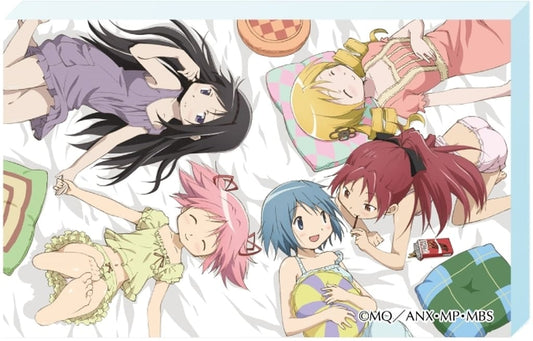 Puella Magi Madoka Magica Acrylic Block - Group Illustration - Approx. 80 mm x 10mm (Pre-owned), No. 02
