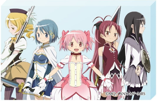 Puella Magi Madoka Magica Acrylic Block (Group Design) - Approx. 80 mm x 10mm - Pre-owned, No. 07