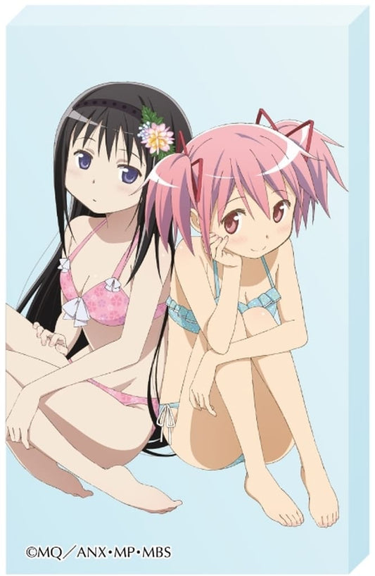 Homura Akemi & Madoka Kaname Acrylic Block - Puella Magi Madoka Magica - Approx. 80 mm x D10mm (Used), No. 16