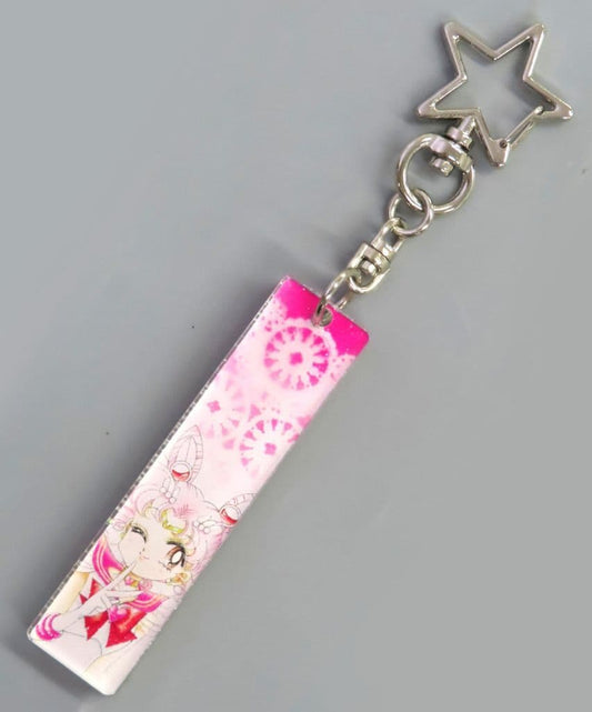 Sailor Chibi Moon Acrylic Stick Keychain - Sailor Moon Store Original (S & S) Approx. 7 cm Pre-owned