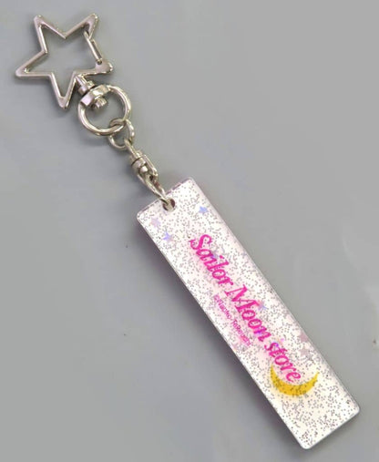 Sailor Chibi Moon Acrylic Stick Keychain - Sailor Moon Store Original (S & S) Approx. 7 cm Pre-owned