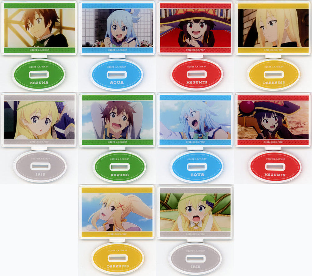 KonoSuba 3 Trading Scene Acrylic Stand Complete 10-Type Set